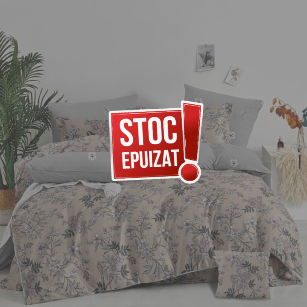 Lenjerie 4 Piese Bumbac Satinat + Pilota Vara 190x210cm Cod: LX157PV