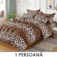 Lenjerie de pat 1 Persoana - 100% Finet GROS - 4 Piese - cod 1P14
