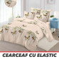 Lenjerie de pat 6 Piese cu ⚡ELASTIC⚡ Bumbac 100% Finet GROS - cod 6FF33
