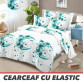 Lenjerie de pat 6 Piese cu ⚡ELASTIC⚡ Bumbac 100% Finet GROS - cod 6FF36