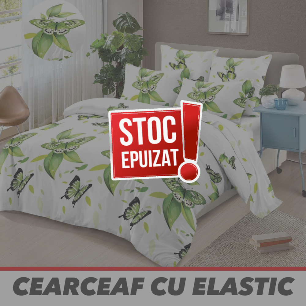 Lenjerie de pat 6 Piese cu ⚡ELASTIC⚡ 100% Finet GROS - cod 6FF1