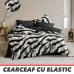Lenjerie de pat 6 Piese cu ⚡ELASTIC⚡ Bumbac 100% Finet GROS - cod 6FF19
