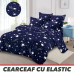 Lenjerie de pat 6 Piese cu ⚡ELASTIC⚡ Bumbac 100% Finet GROS - cod 6FF20