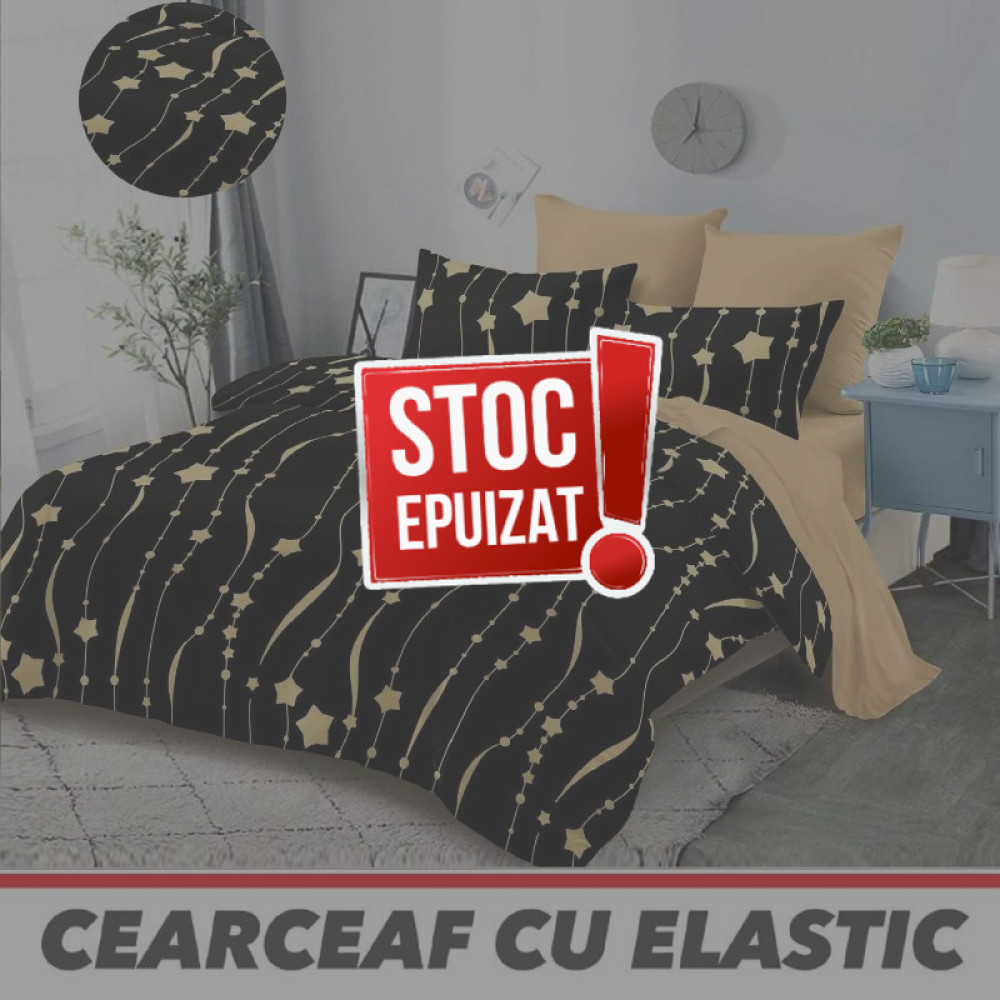 Lenjerie de pat 6 Piese cu ⚡ELASTIC⚡ 100% Finet GROS - cod 6FF21