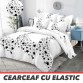 Lenjerie de pat 6 Piese cu ⚡ELASTIC⚡ 100% Finet GROS - cod 6FF3