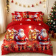 Lenjerie ⭐Crăciun⭐ Finet GROS 6 Piese – Oameni de Zăpadă – Cod NOEL-11