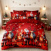 Lenjerie ⭐Crăciun⭐ Finet GROS 6 Piese – Moș pe Sanie cu Clopoței – Cod NOEL-13