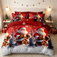 Lenjerie ⭐Crăciun⭐ Finet GROS 6 Piese – Glob Albastru cu Căsuță – Cod NOEL-14