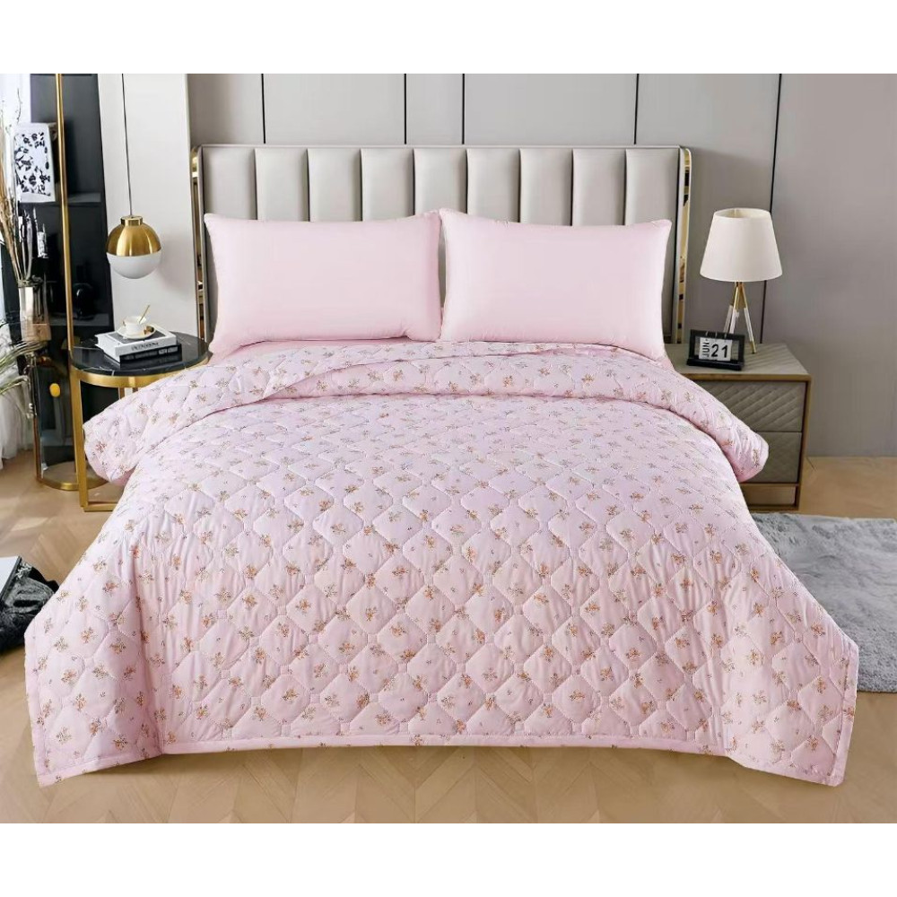 Pilotă de Vară Matlasată 190x210cm – „Pink Vanilla” – Cod: PV9 Pilotă de Vară Matlasată 190x210cm – „Pink Vanilla” – Cod: PV9