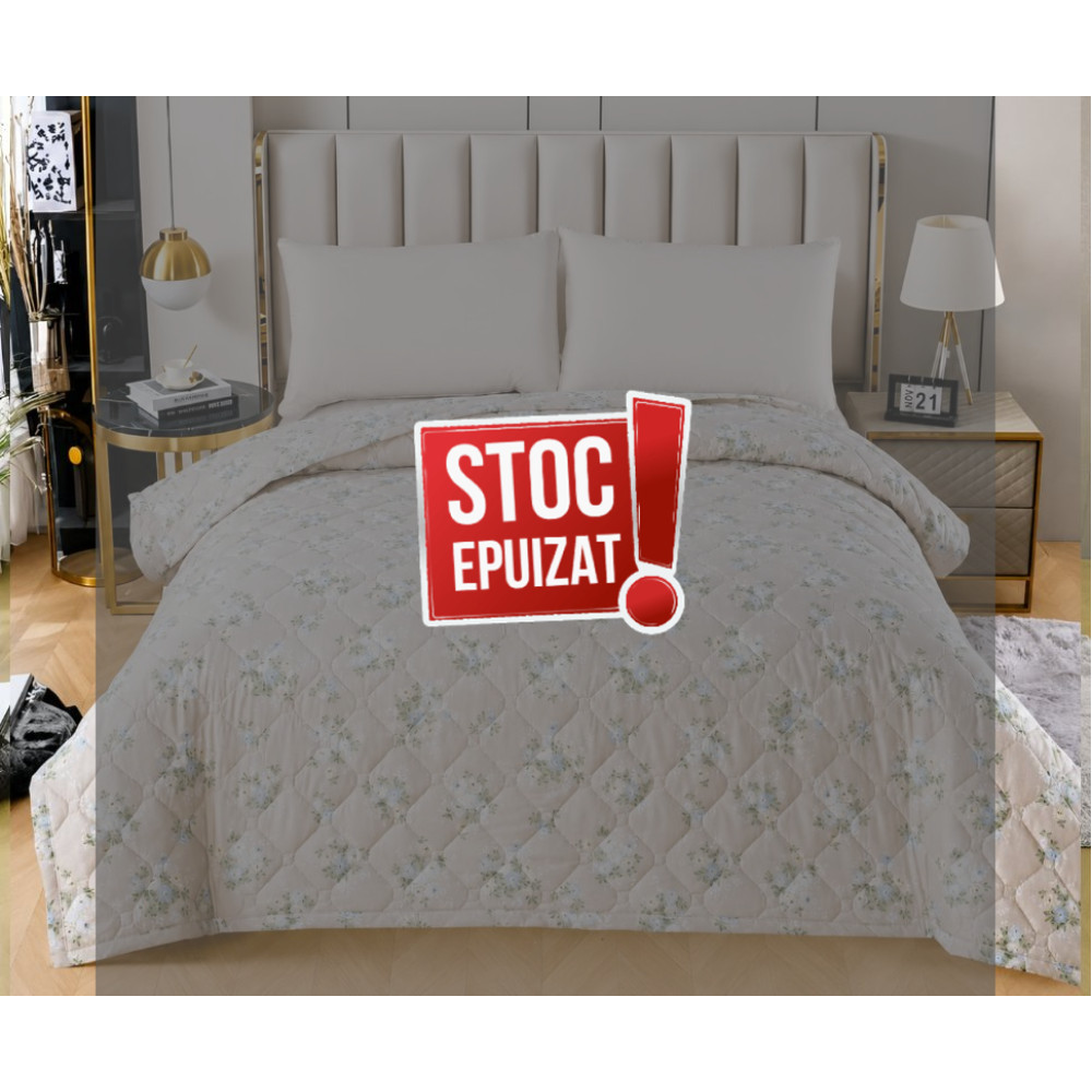 Pilotă de Vară Matlasată 190x210cm – „Ivory Breeze” – Cod: PV14